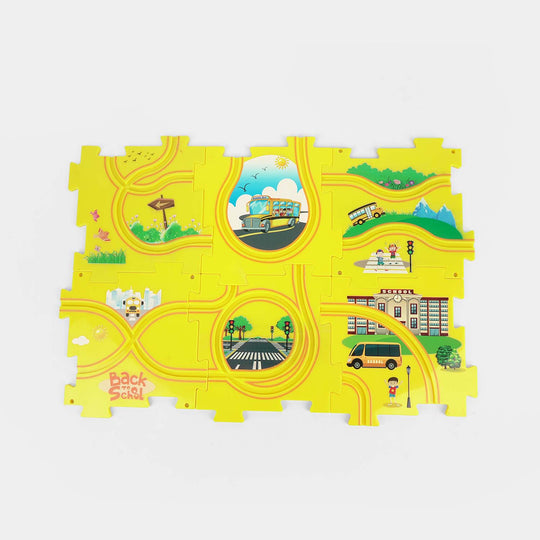 Rail Car Jigsaw DIY Puzzle Theme Track Set