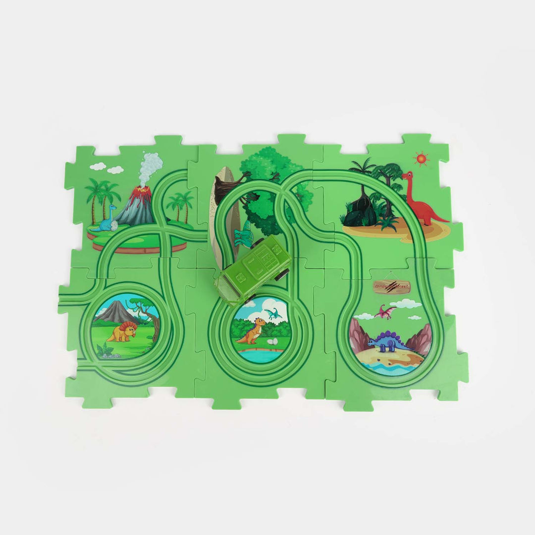 Rail Car Jigsaw DIY Puzzle Track Set