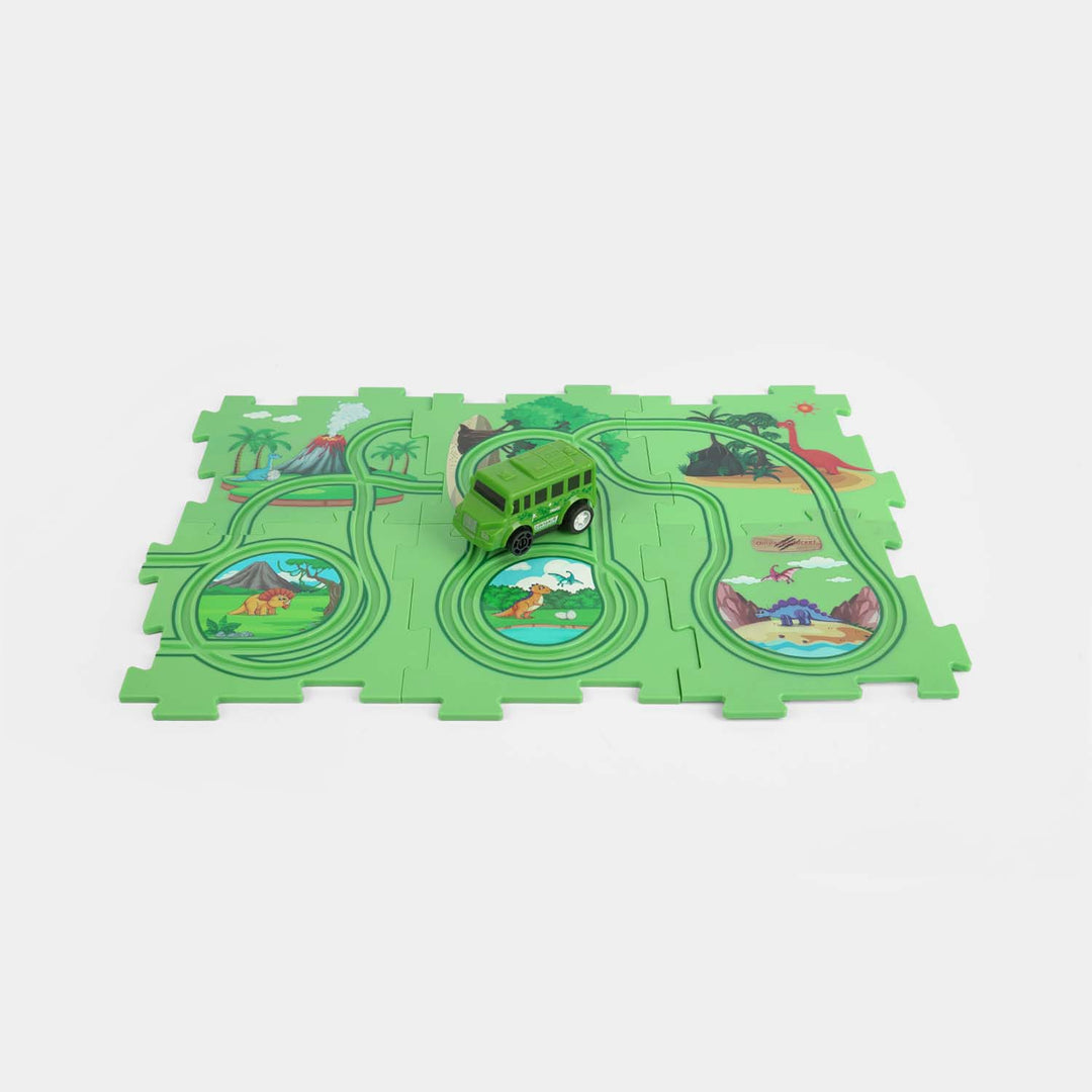 Rail Car Jigsaw DIY Puzzle Track Set