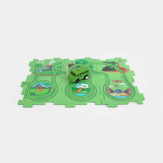 Rail Car Jigsaw DIY Puzzle Track Set
