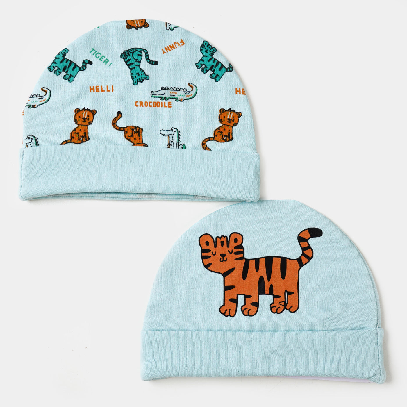 Cap 2PCs Little Tiger | Aqua Blue