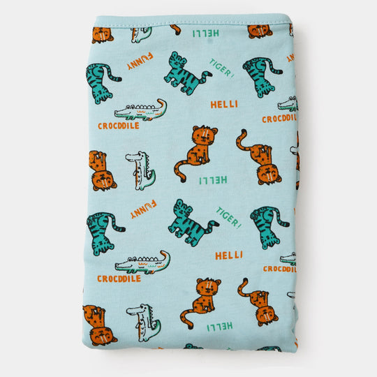 Swaddle Little Tiger | Aqua Blue