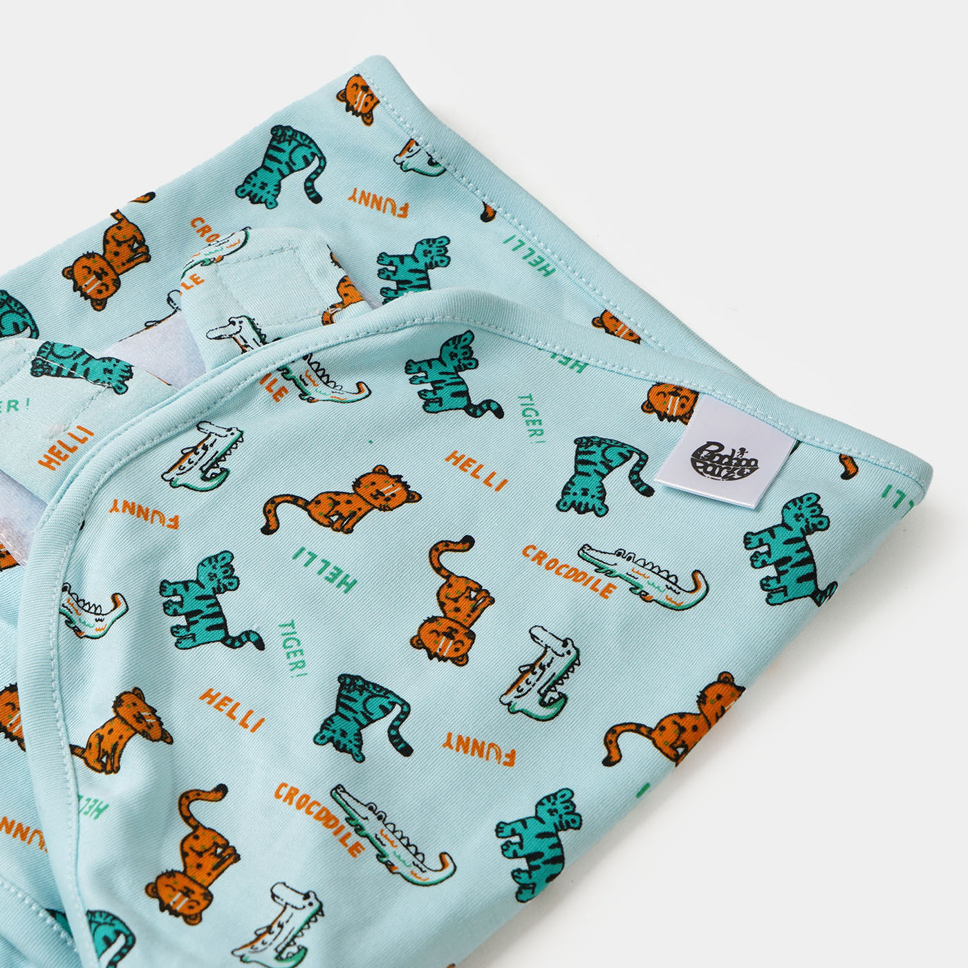 Swaddle Little Tiger | Aqua Blue