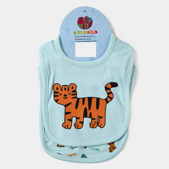 Bib 2PCs Little Tiger | Aqua Blue