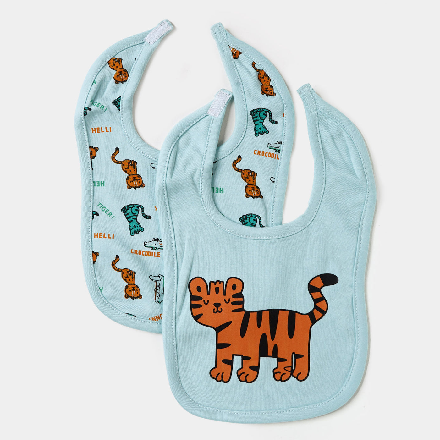 Bib 2PCs Little Tiger | Aqua Blue