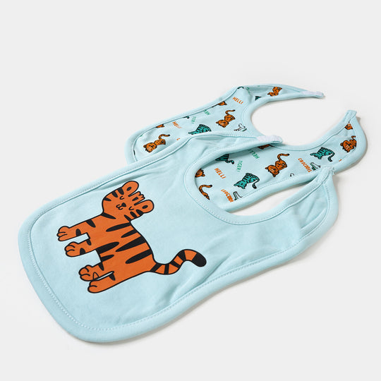 Bib 2PCs Little Tiger | Aqua Blue