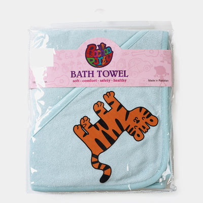 Bath Towel Little Tiger | Blue