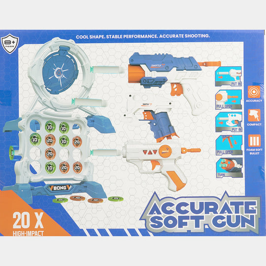 Accurate Soft Dart Blaster Target Practice Set