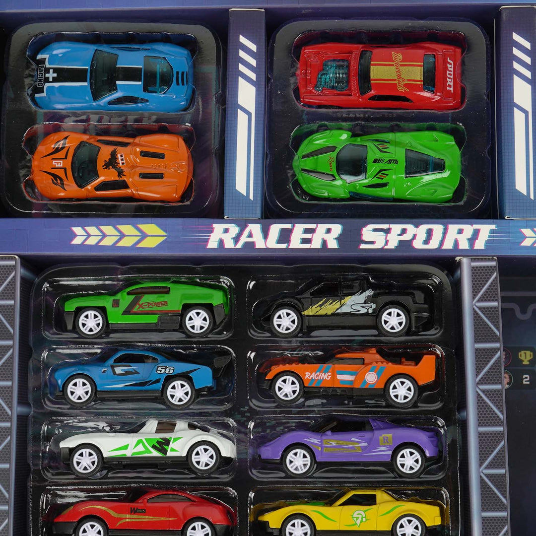 Alloy Racing Car Portable Folding Playset