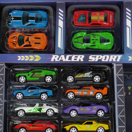 Alloy Racing Car Portable Folding Playset