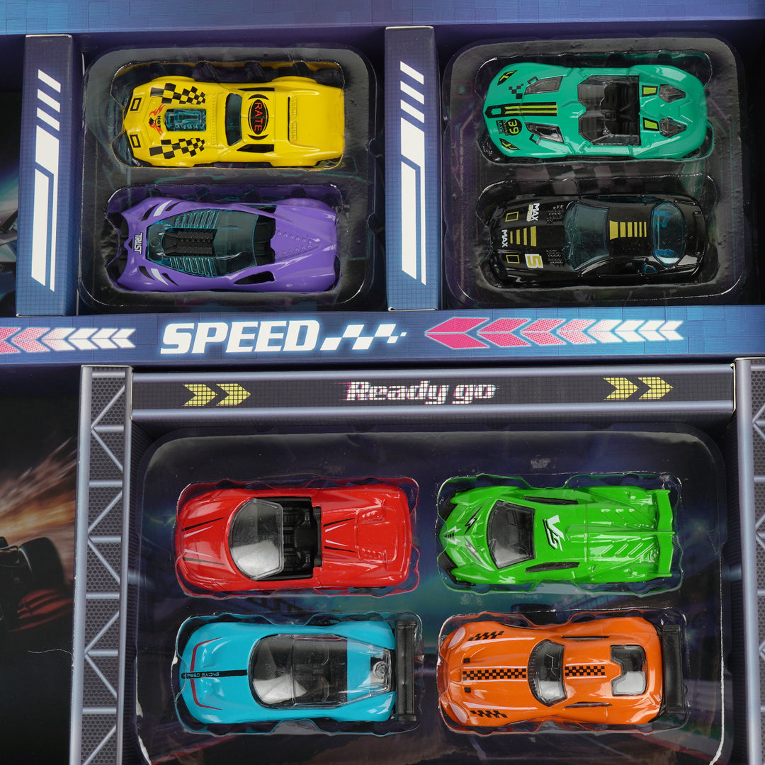 Alloy Racing Car Portable Folding Playset