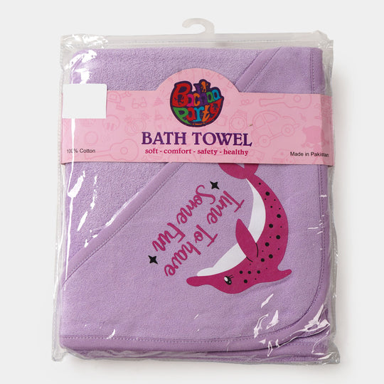 Bath Towel Sea Child | Purple