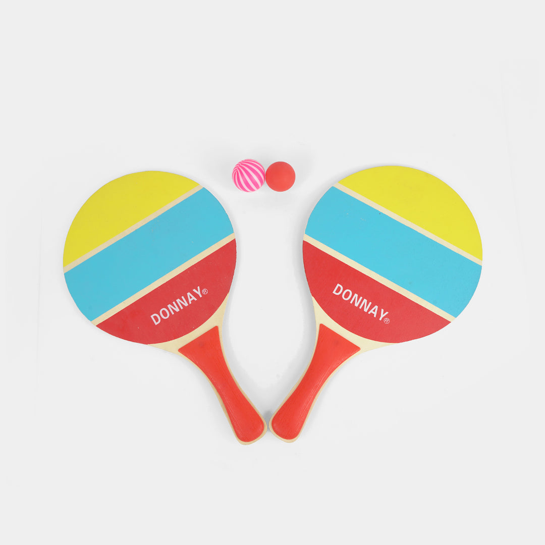 Wooden Beach & Garden Paddleball Set