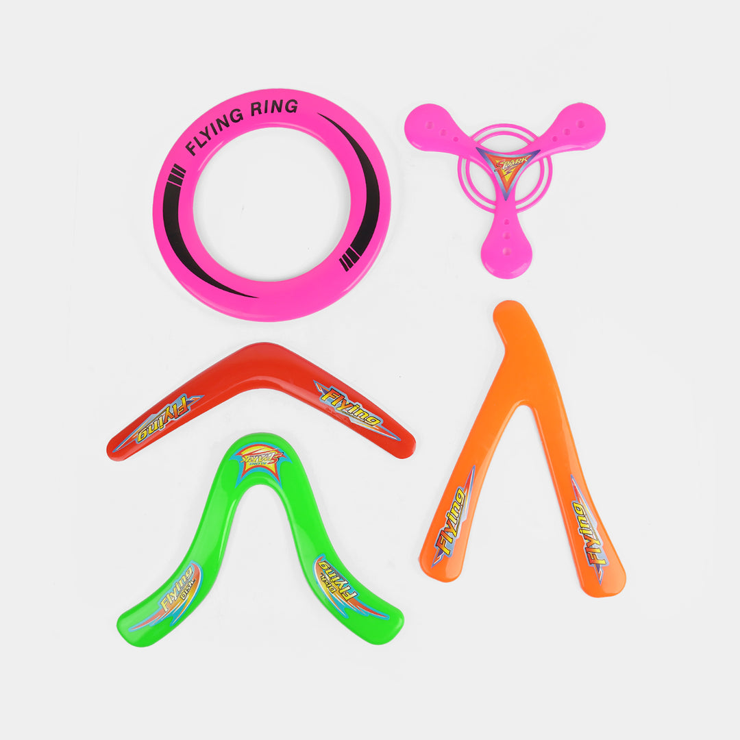 Multi-Shape Flying Ring & Boomerang Outdoor Play Set