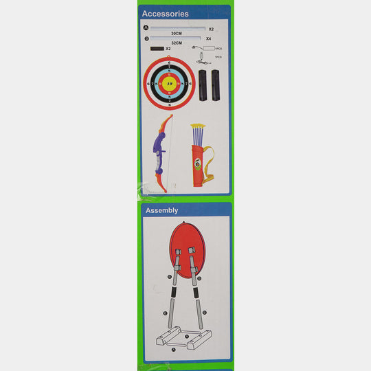 Movable Archery Target & Bow Set