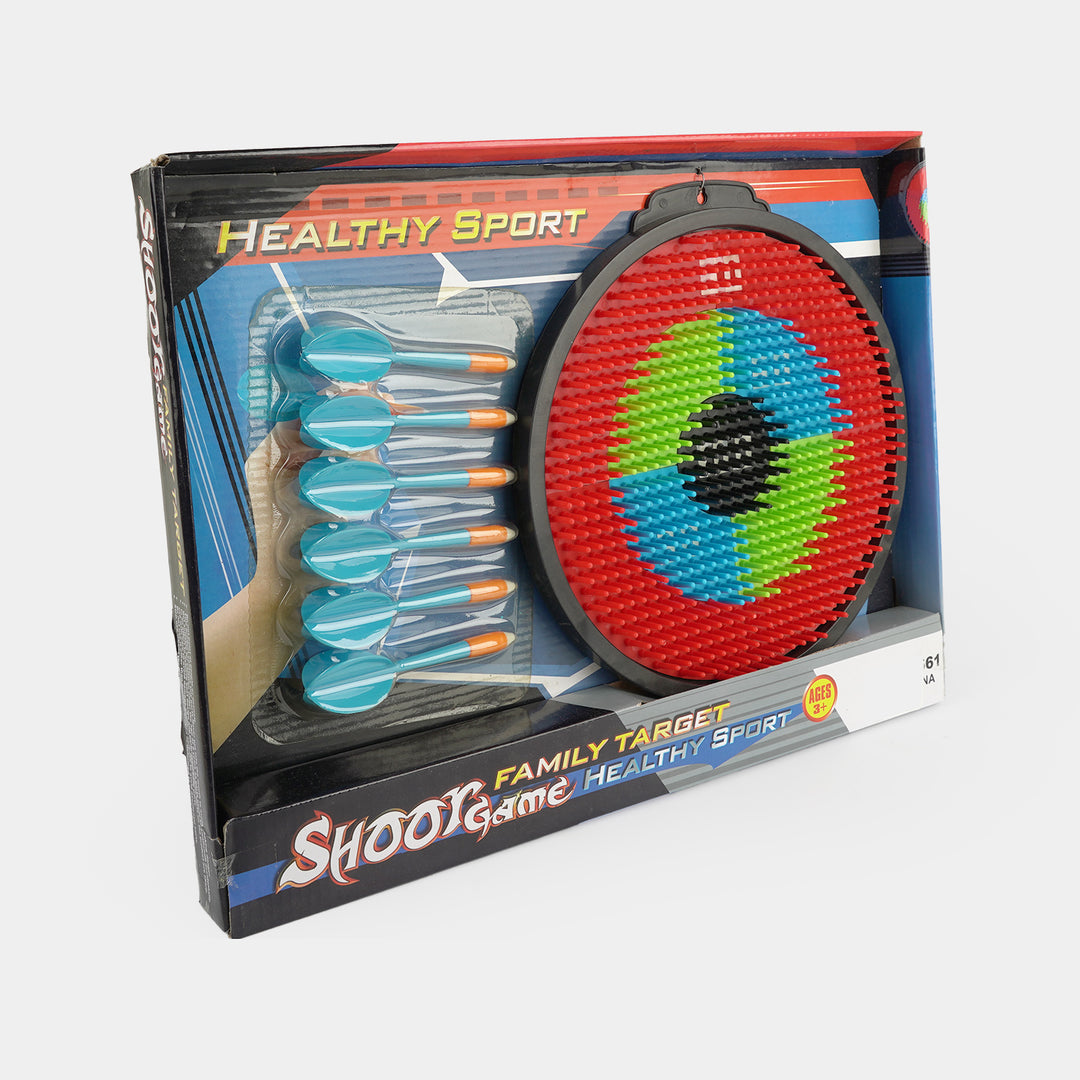Shoot Game Family Target Safety Dart Set