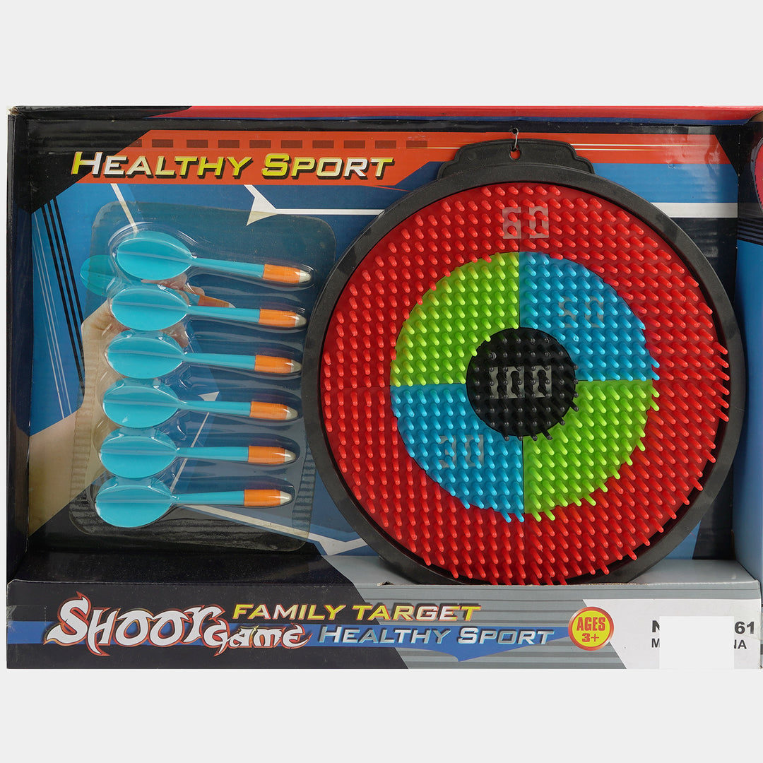 Shoot Game Family Target Safety Dart Set
