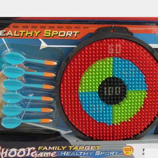 Shoot Game Family Target Safety Dart Set