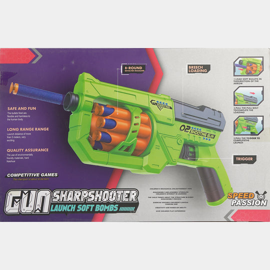 Automatic Soft Darts Blaster Set with Target Cans