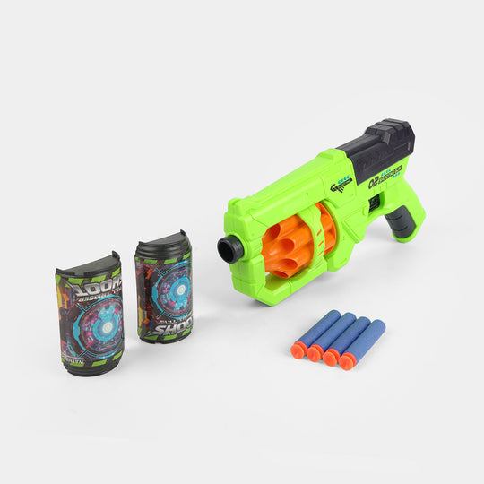 Automatic Soft Darts Blaster Set with Target Cans