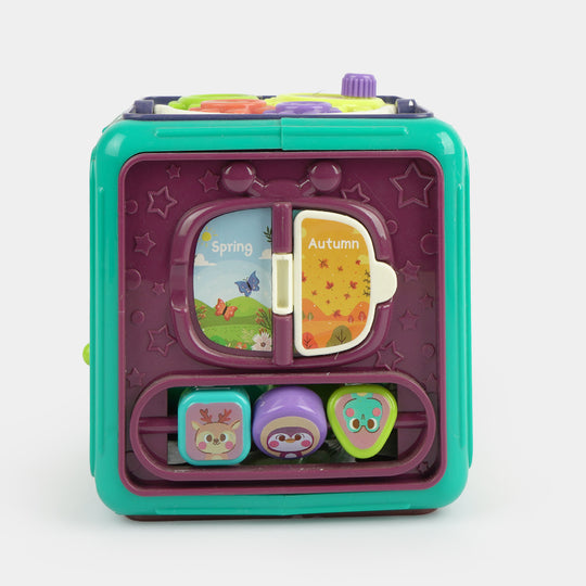 Multi-Functional Educational Hexahedron Activity Cube