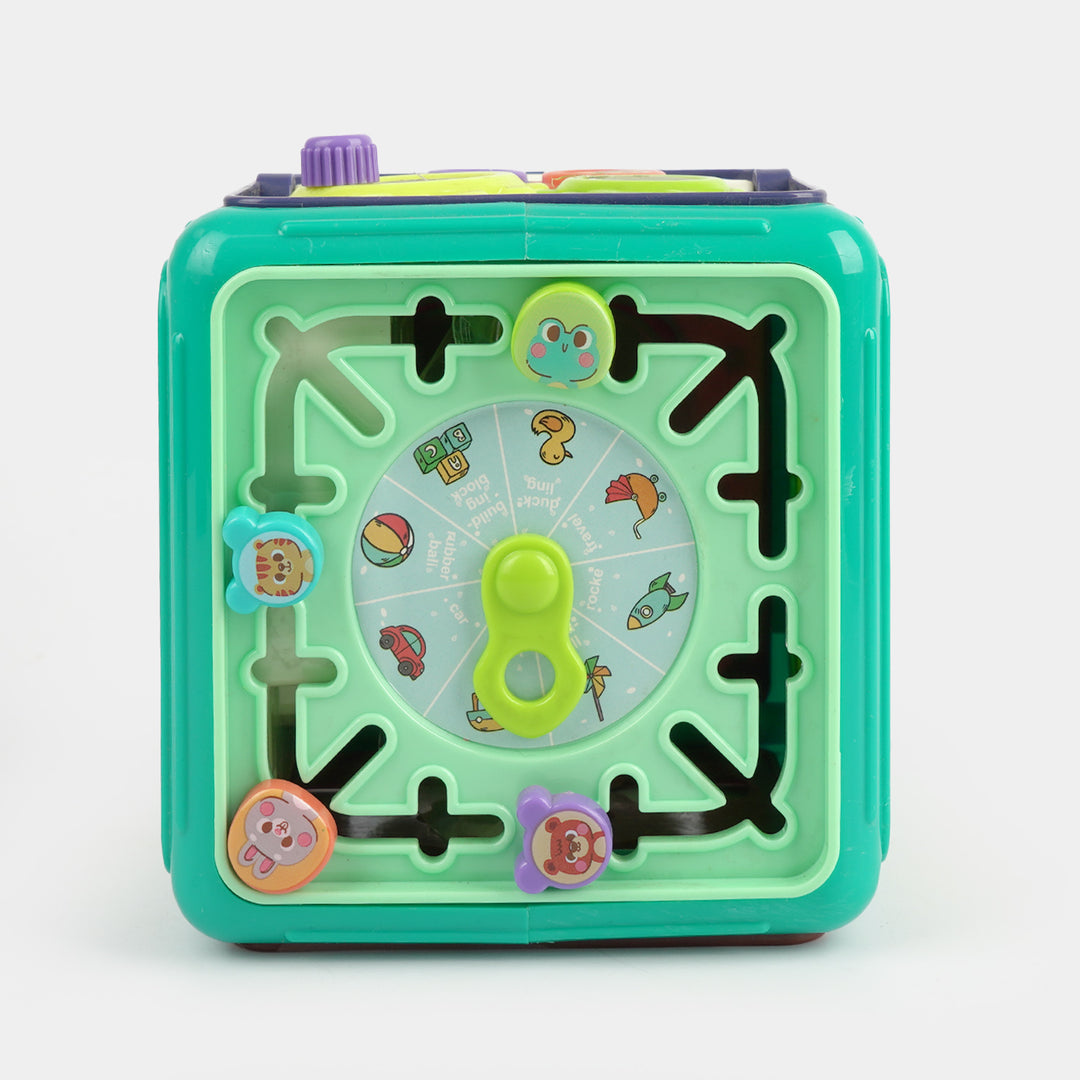 Multi-Functional Educational Hexahedron Activity Cube