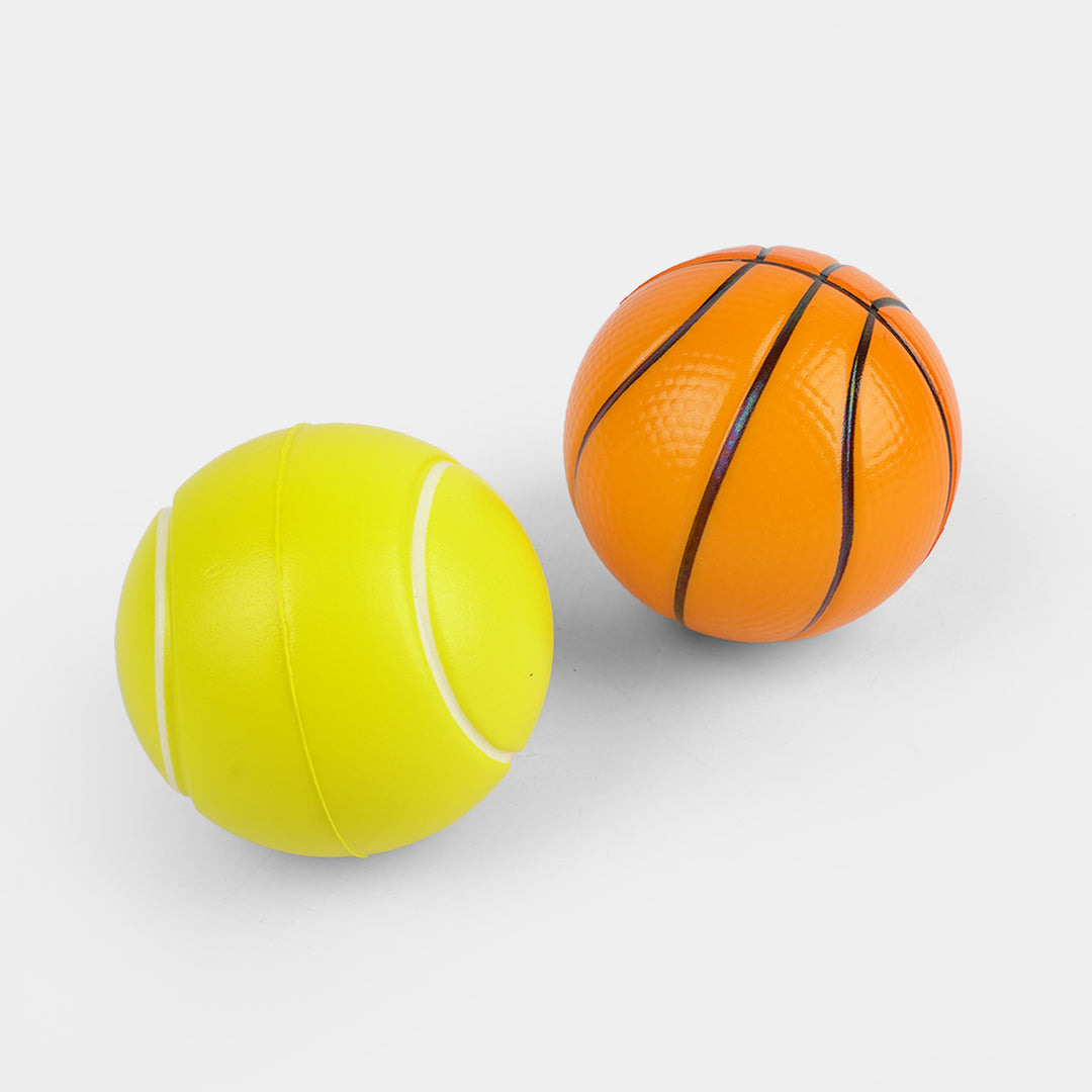 Mini PU Foam Sports Balls Set (4-Pack)