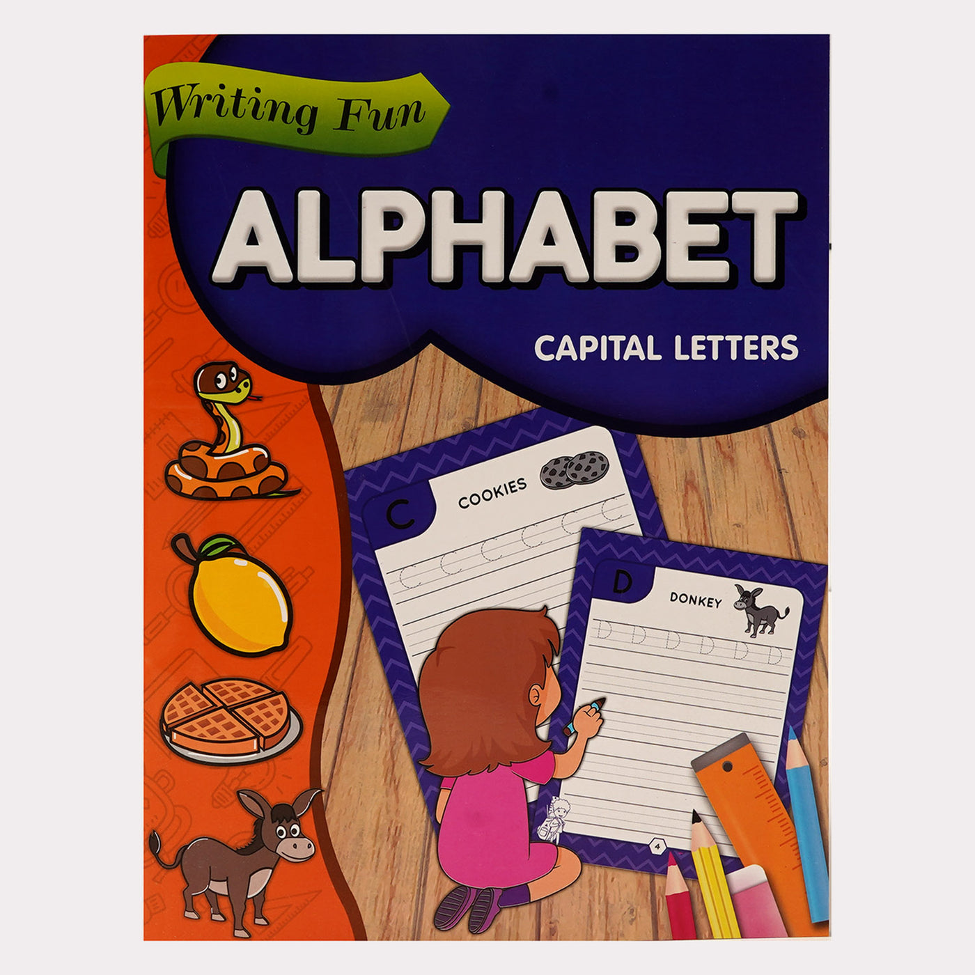 Writting Fun Capital Alphabet Purple