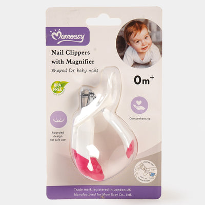 Nail Clipper With Magnifier | Pink