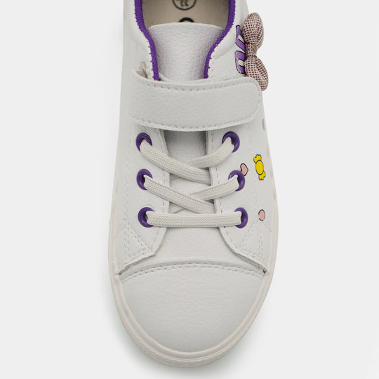 Girls Sneaker 2068C-White/Purple