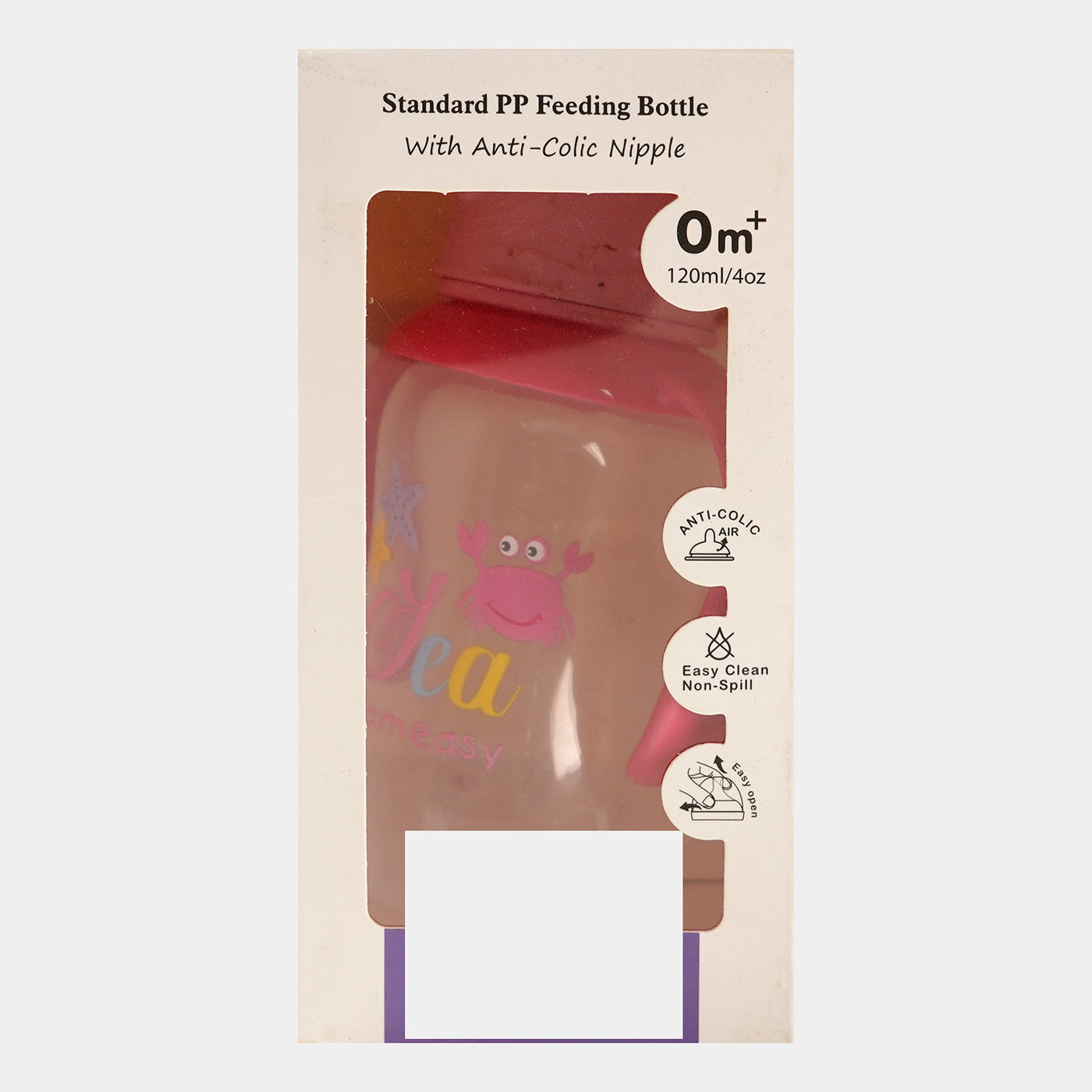 Standard PP Feeding Bottle With Anti-Colic Nipple | Pink