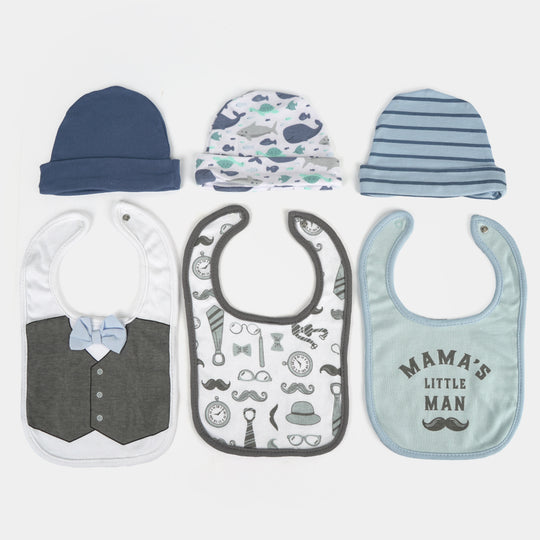 Baby Bib & Cap Pack of 6