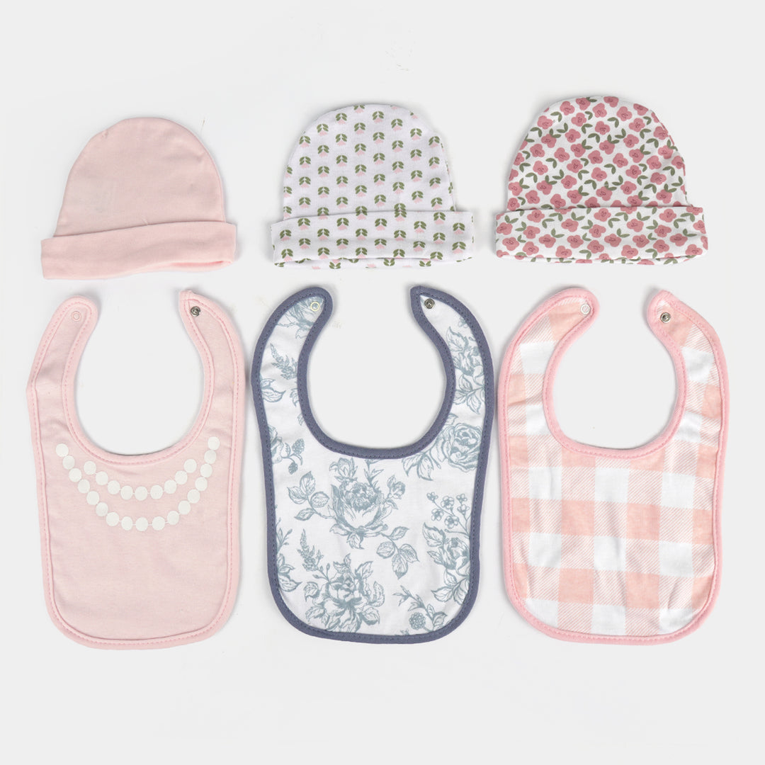 Baby Bib & Cap Pack of 6