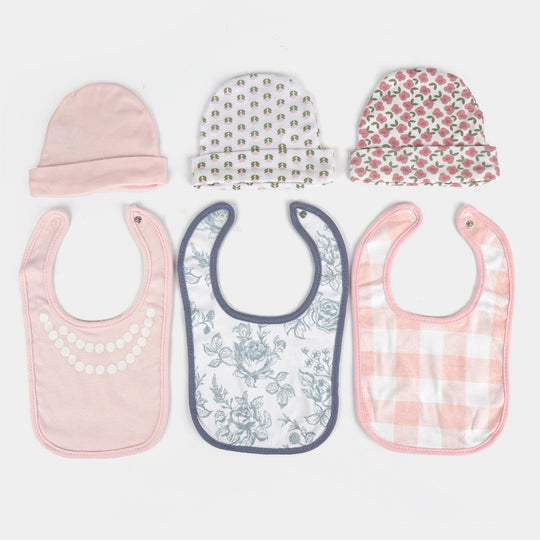 Baby Bib & Cap Pack of 6