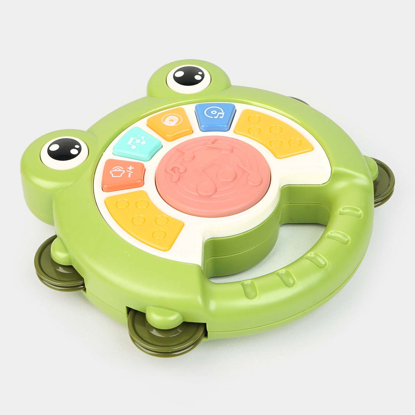 Music Puzzle Frog Rattle Hand Drum