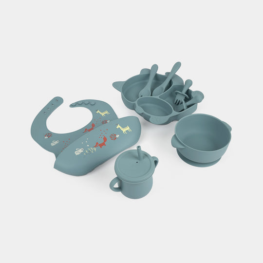Soft Silicone Baby First Stage Self-Feeding Set