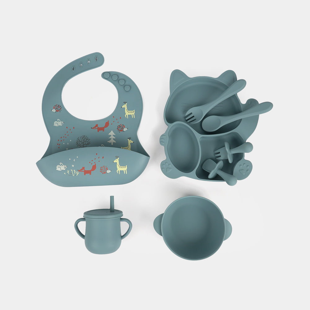 Soft Silicone Baby First Stage Self-Feeding Set