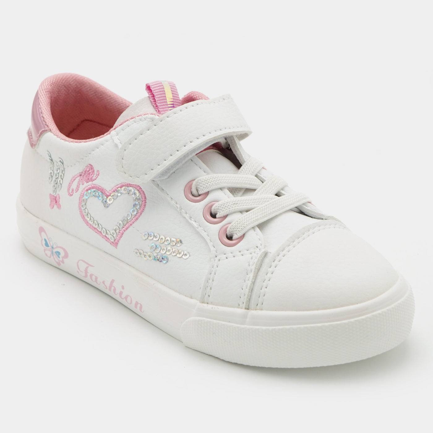 Girls Sneaker 5793B-White Pink