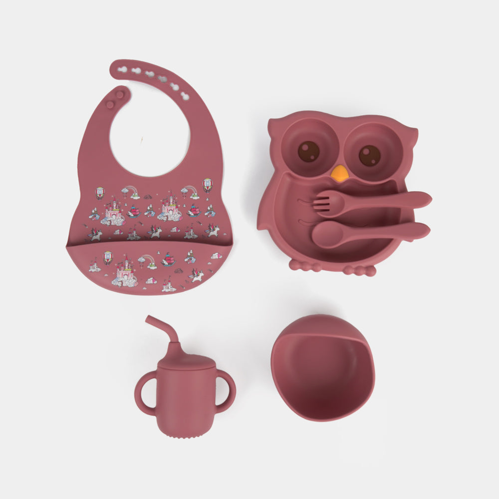 Soft Silicone Baby First Stage Self-Feeding Set