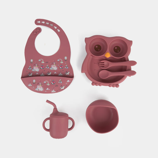 Soft Silicone Baby First Stage Self-Feeding Set