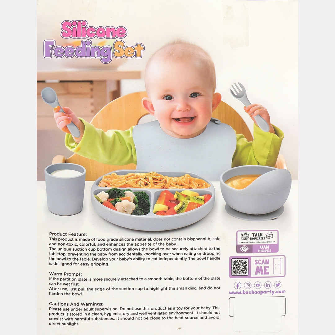 Soft Silicone Baby Feeding Set
