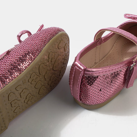 Girls Pumps 11-158-Pink