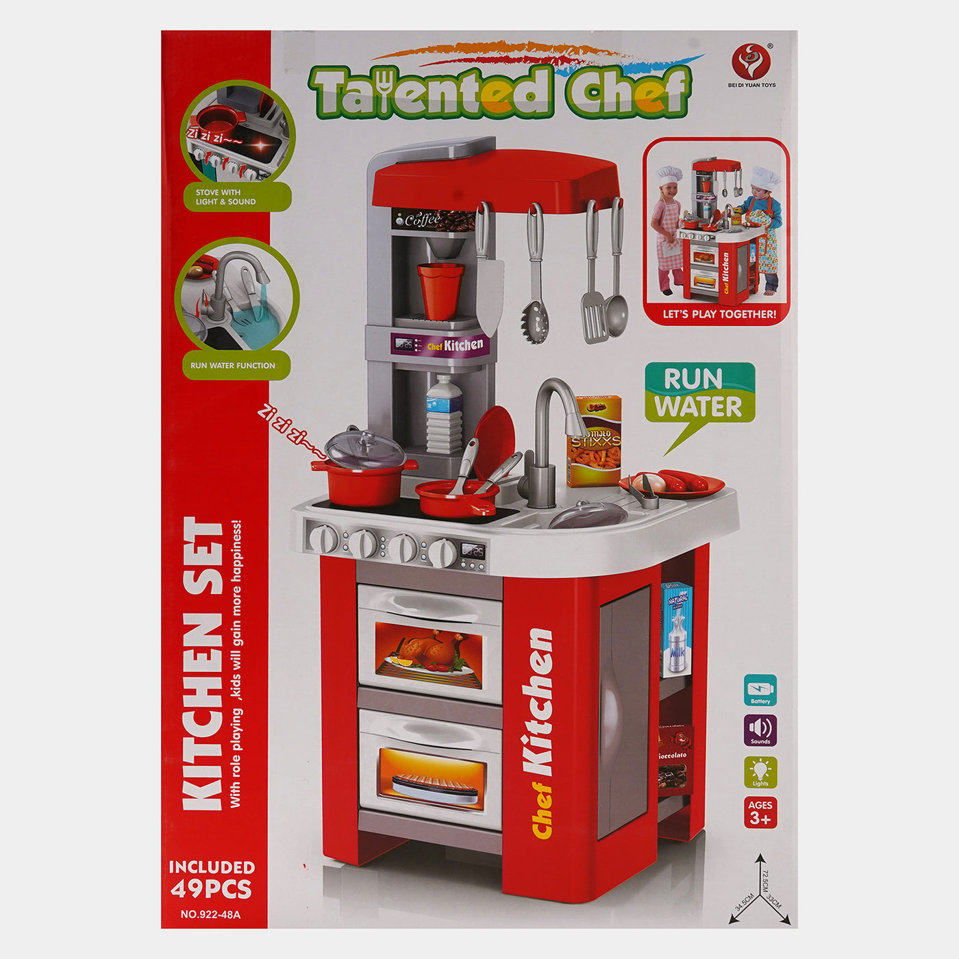 Talented Large Chef Kitchen Set Toy | 49PCs