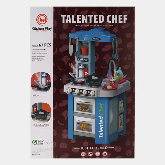 Talented Large Chef Kitchen Set Toy | 67PCs