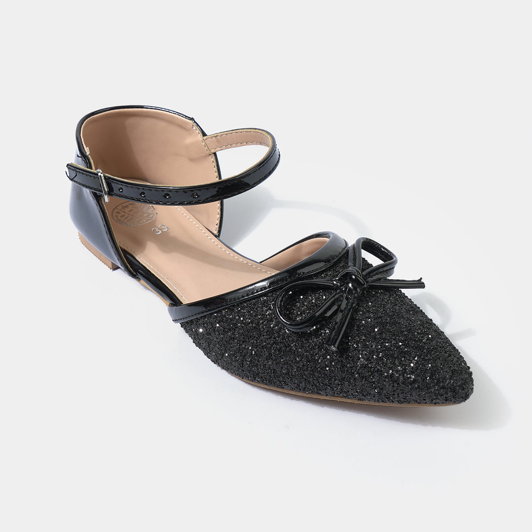 Girls Sling Back MS-04-BLACK