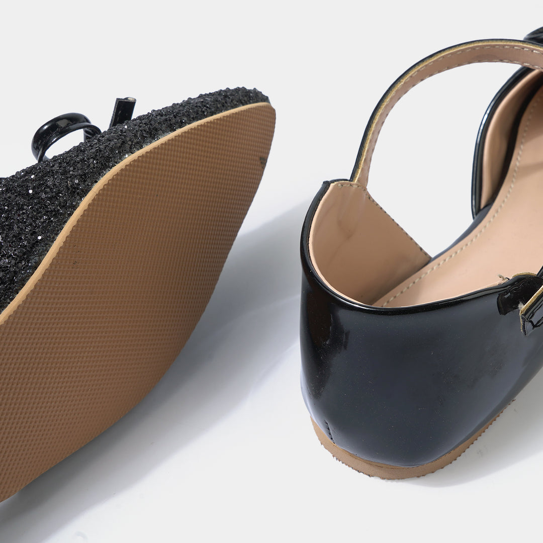 Girls Sling Back MS-04-BLACK