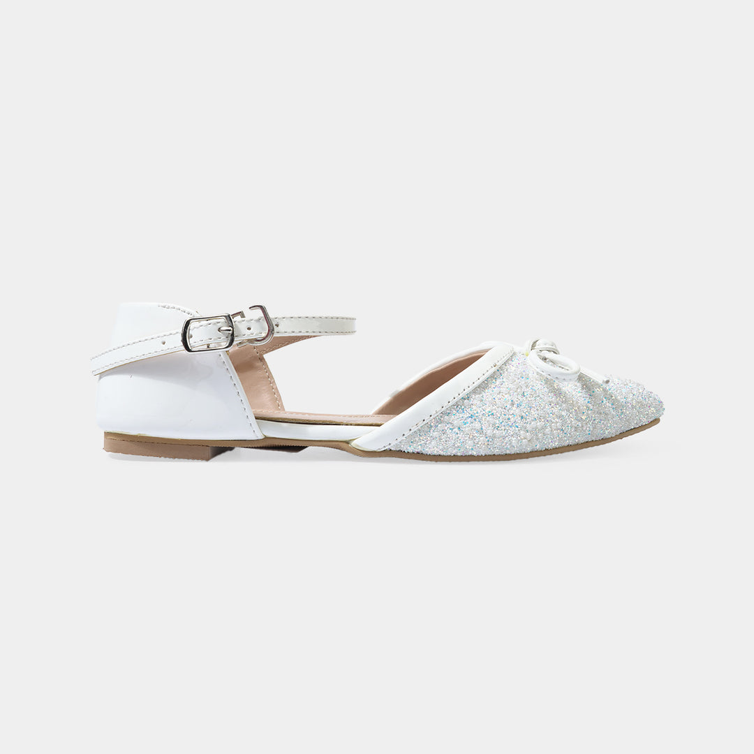 Girls Sling Back MS-04-White