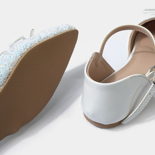 Girls Sling Back MS-04-White