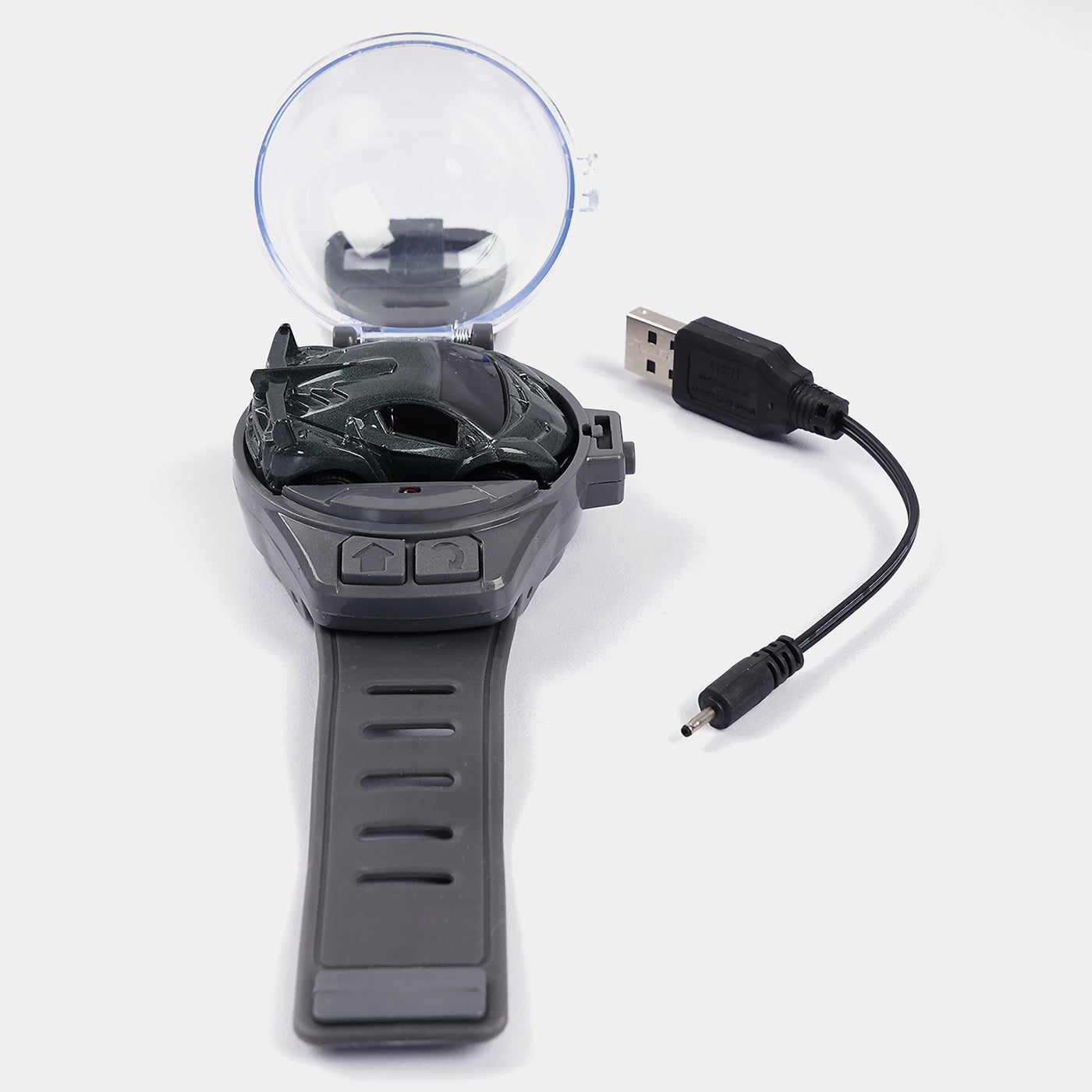 Mini Watch Remote Control Car - Dark Grey