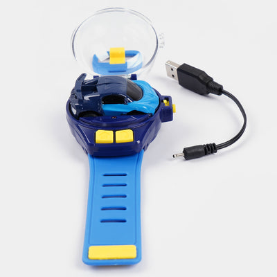 Mini Watch Remote Control Car - Blue